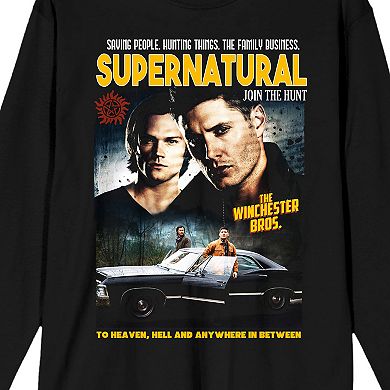 Men's Supernatural Poster "Join The Hunt" Graphic Tee