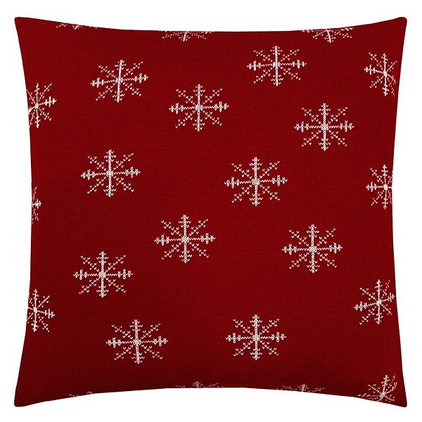 Mike&Co. New York Christmas Snowflakes Throw Pillow Covers & Insert