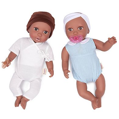 Babi LullaBaby 14-in. Twin Baby Dolls with Accessories