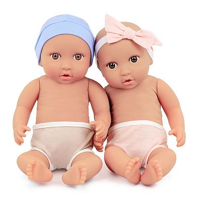 Babi LullaBaby 14-in. Twin Baby Dolls with Sleep Accessories