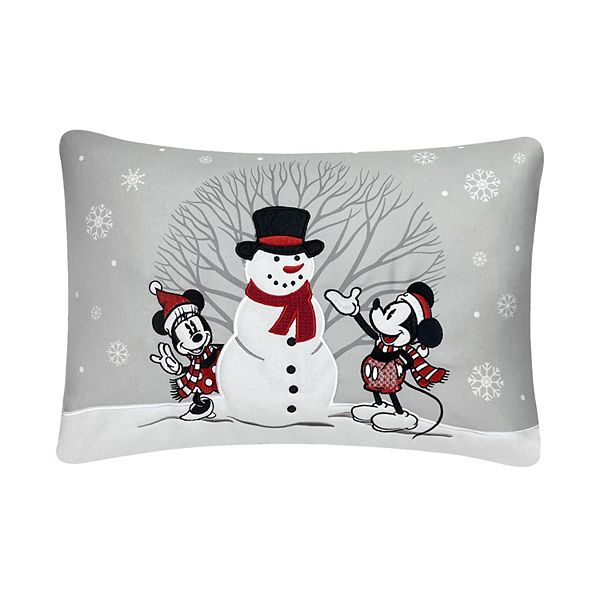 New 4pcs Christmas Mickey Mouse Throw Pillow Covers Holiday Decor