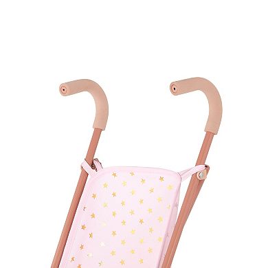 Babi 14" Baby Doll Star Printed Folding Stroller