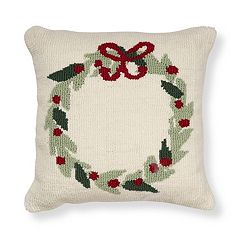 St. Nicholas Square® Red Plaid Merry Christmas Throw Pillows 3-pack Set