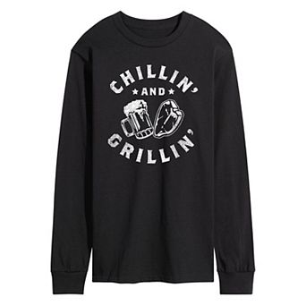 Men's Chillin And Grillin Long Sleeve Tee
