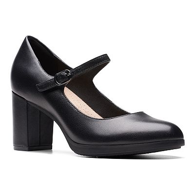 Clarks Bayla Nora Black Leather 7.5