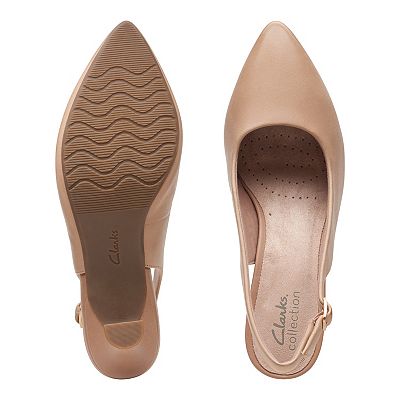 Clarks® Kataleyna Step Women's Leather Slingback Shoes