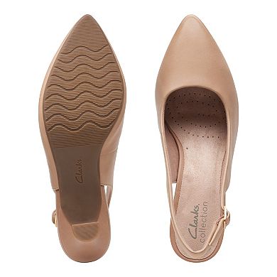 Clarks® Kataleyna Step Women's Leather Slingback Shoes