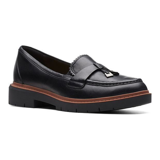 Clarks loafers womens wide hotsell