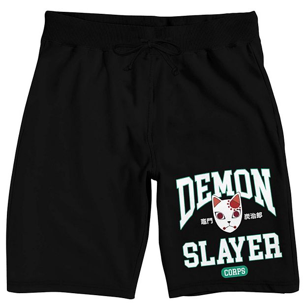 Men s Demon Slayer Fox Sleep Shorts