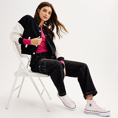 Juniors' SO® Low-Rise Baggy Cargo Jeans