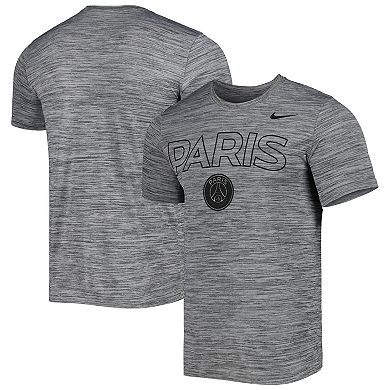 Men's Nike Heather Gray Paris Saint-Germain Lockup Velocity Legend Performance T-Shirt