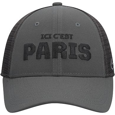 Youth Nike Anthracite Paris Saint-Germain Legacy91 Performance Flex Hat