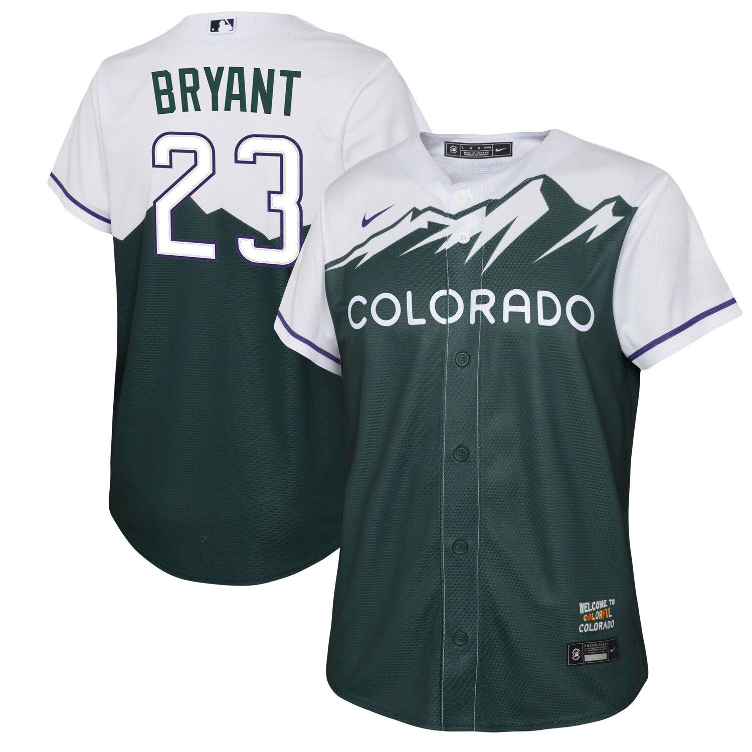 Trevor Story Colorado Rockies Majestic Youth Home Replica Player Jersey -  White