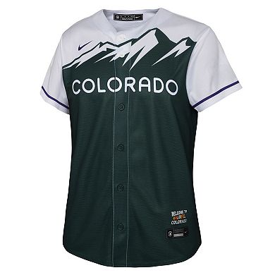 Youth Nike Kris Bryant Green Colorado Rockies 2022 City Connect Replica Player Jersey