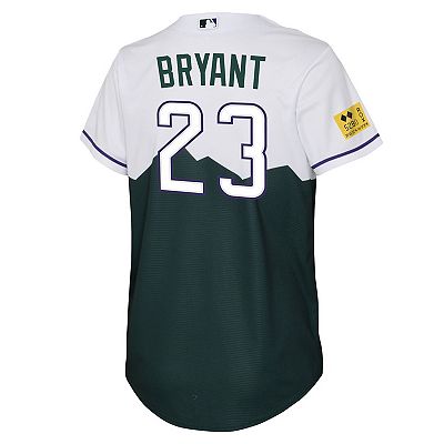 Youth Nike Kris Bryant Green Colorado Rockies 2022 City Connect Replica Player Jersey