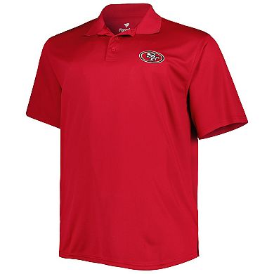 Men's Scarlet San Francisco 49ers Big & Tall Birdseye Polo