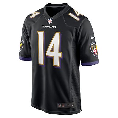 Men's Nike Kyle Hamilton Black Baltimore Ravens Player Game Jersey