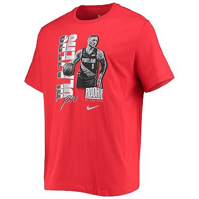 Men's Nike Damian Lillard Red Portland Trail Blazers Select Series ...