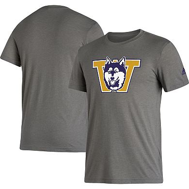 Men's adidas Gray Washington Huskies Basics Heritage Tri-Blend T-Shirt