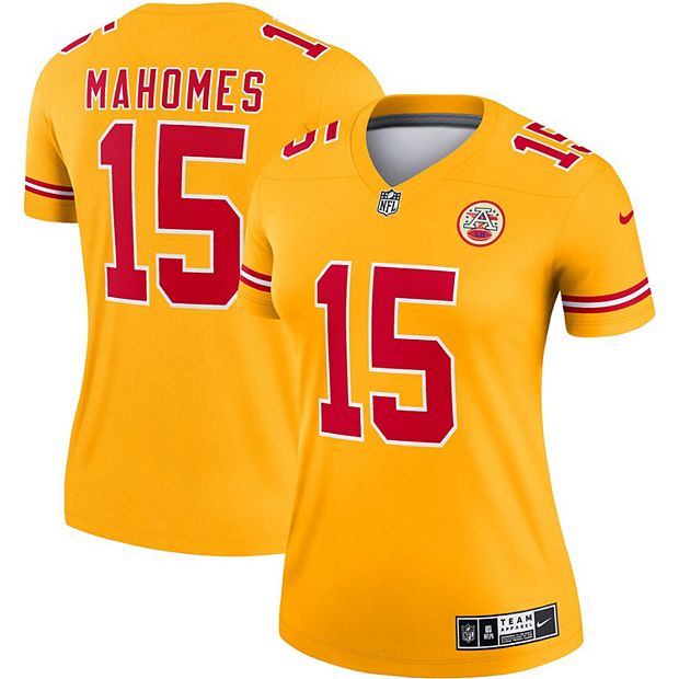 Youth Nike Patrick Mahomes Gold Kansas City Chiefs Inverted Team Game Jersey, M