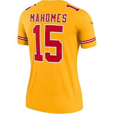 Women s Nike Patrick Mahomes Gold Kansas City Chiefs Inverted Legend Jersey