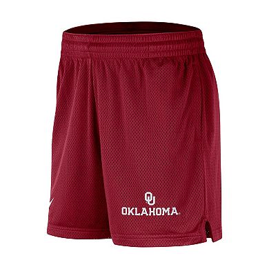 Men's Nike Crimson Oklahoma Sooners Mesh Performance Shorts