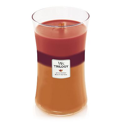 WoodWick Autumn Harvest Trilogy Large Hourglass Jar Candle