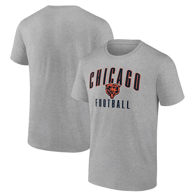 Men's Fanatics Branded Heathered Gray Chicago Bears Big & Tall Practice  Long Sleeve T-Shirt