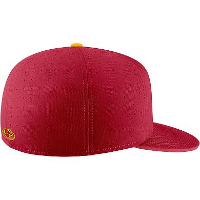 Men's Nike Cardinal Iowa State Cyclones Aero True Baseball Performance Fitted Hat