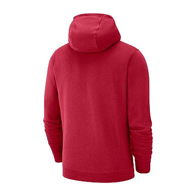 Men's Nike Crimson Washington State Cougars Club Full-Zip Hoodie