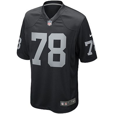 Men's Nike Art Shell Black Las Vegas Raiders Game Retired Player Jersey