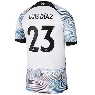 Men's Nike Luis Diaz White Liverpool 2022/23 Home Breathe Stadium Replica Player Jersey