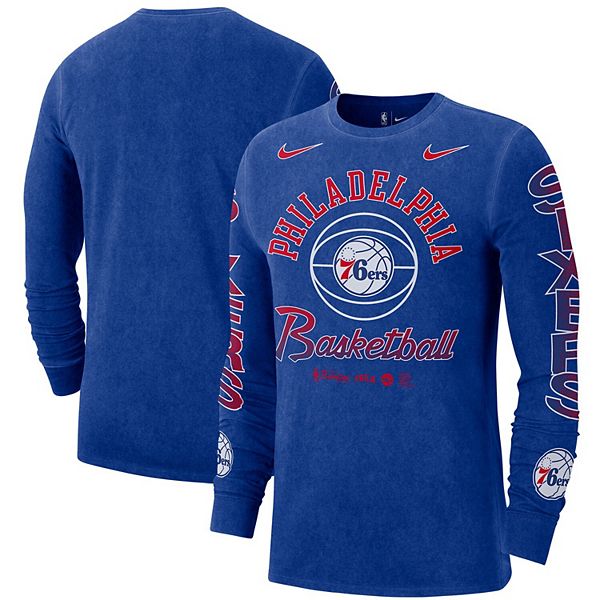 Men's Nike Royal Philadelphia 76ers Courtside Retro Elevated Long ...