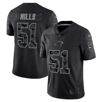 Men's Nike Sam Mills Black Carolina Panthers Retired Player RFLCTV Limited Jersey