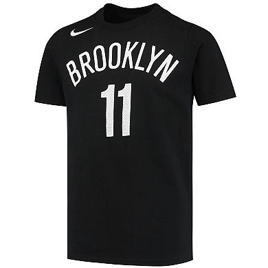 Youth Nike Kyrie Irving Black Brooklyn Nets Logo Name & Number ...