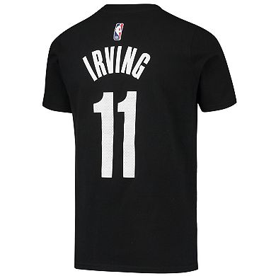 Youth Nike Kyrie Irving Black Brooklyn Nets Logo Name & Number ...