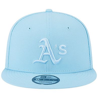 Men's New Era Light Blue Oakland Athletics Spring Color Basic 9FIFTY Snapback Hat