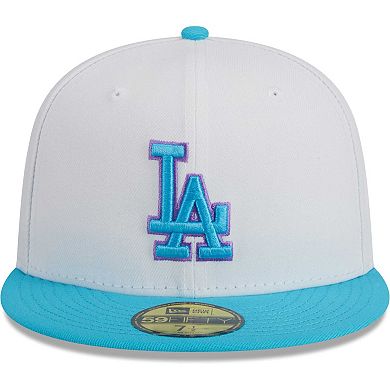 Men's New Era White Los Angeles Dodgers Vice 59FIFTY Fitted Hat
