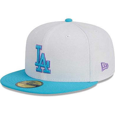 Men's New Era White Los Angeles Dodgers Vice 59FIFTY Fitted Hat
