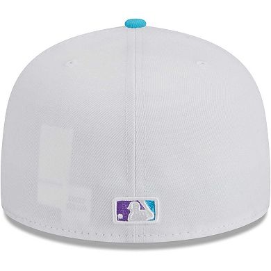 Men's New Era White Los Angeles Dodgers Vice 59FIFTY Fitted Hat