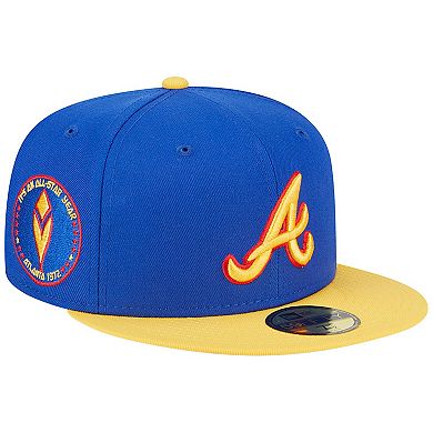 Men's New Era  Royal/Yellow Atlanta Braves Empire 59FIFTY Fitted Hat