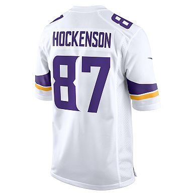 Men's Nike T.J. Hockenson White Minnesota Vikings Game Player Jersey