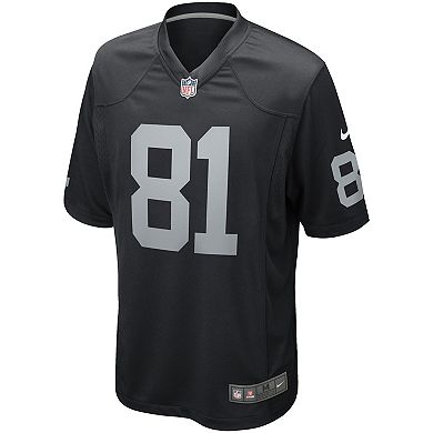 Men's Nike Tim Brown Black Las Vegas Raiders Game Retired Player Jersey