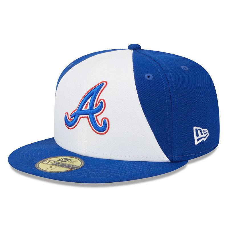UPC 196995759631 product image for Men's New Era White/Royal Atlanta Braves 2023 City Connect 59FIFTY Fitted Hat, S | upcitemdb.com