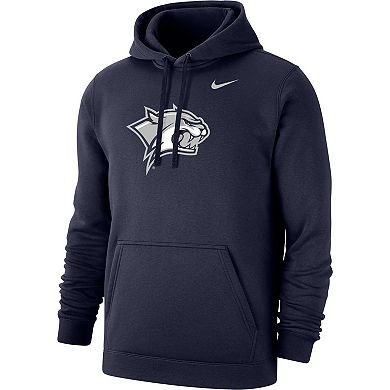 Men's Nike Navy New Hampshire Wildcats Primary Logo Club Pullover Hoodie