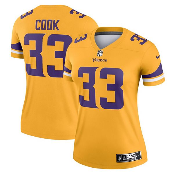 Youth Nike Dalvin Cook Gold Minnesota Vikings Team Inverted Game Jersey