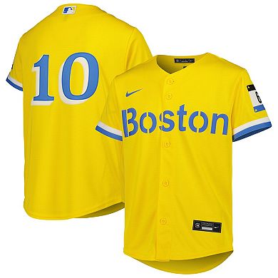 Youth Nike Trevor Story Gold Boston Red Sox City Connect Replica Player Jersey