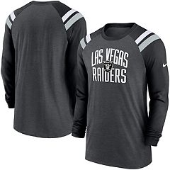 New Era Heathered Gray Las Vegas Raiders Combine Authentic Red Zone Long Sleeve T-Shirt Heather Gray