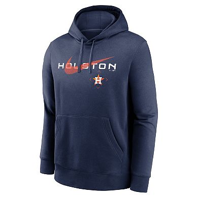 Men's Nike Navy Houston Astros Big & Tall Over Arch Pullover Hoodie
