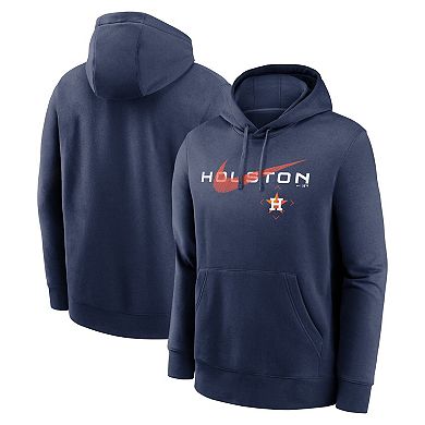 Men's Nike Navy Houston Astros Big & Tall Over Arch Pullover Hoodie